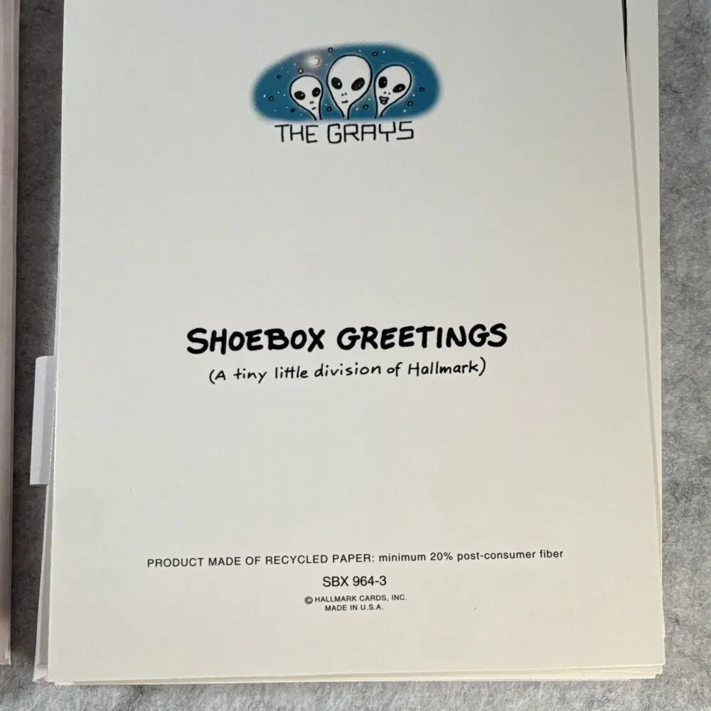 Vintage 1990’s Shoebox Christmas Greeting Cards 15 of X-Files & 9 of The Grays